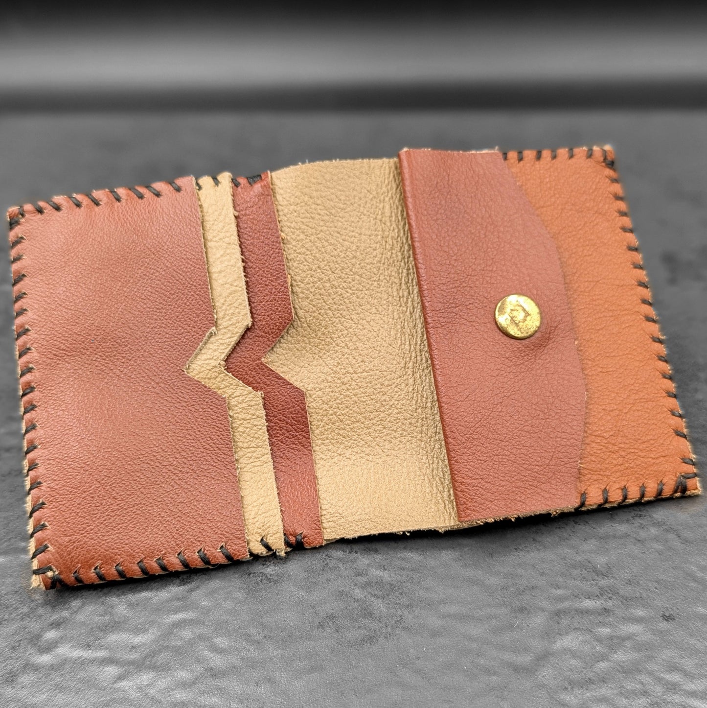 Light Brown Folding Wallet