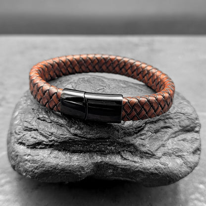 Braided Brown Leather