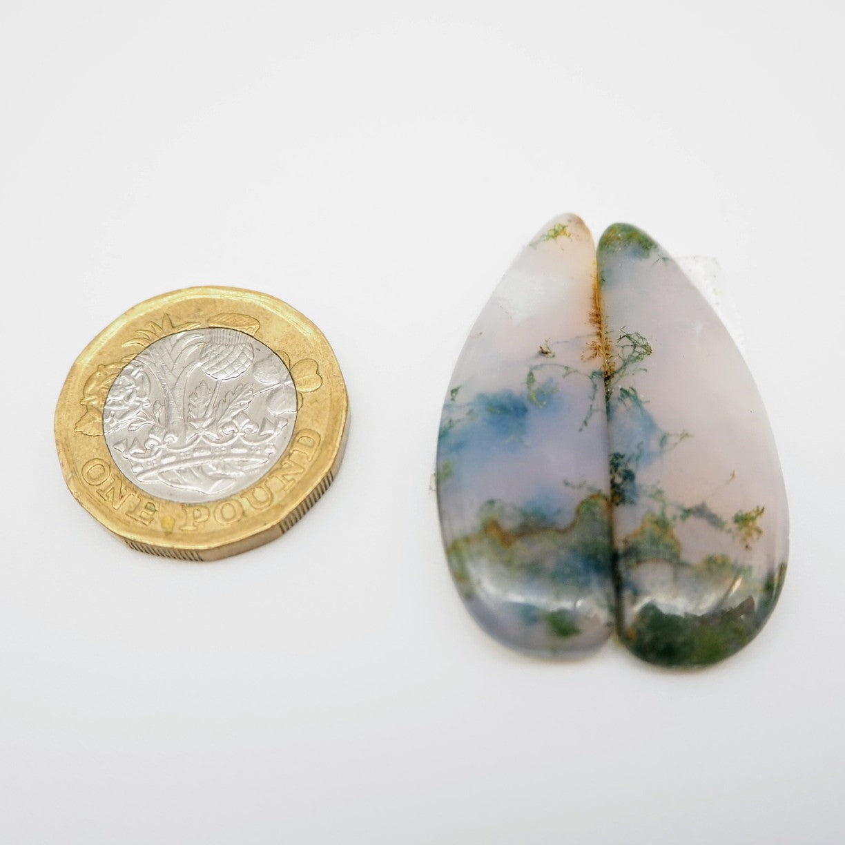 Moss Agate Pairs