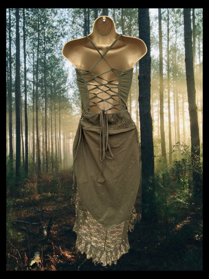 Fae Dress with Corset Waist & Adjustable Length