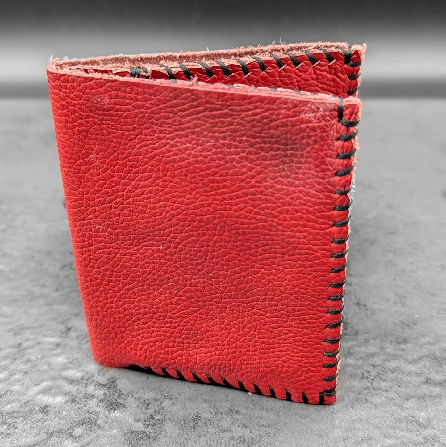 Dark Orange Folding ID Wallet