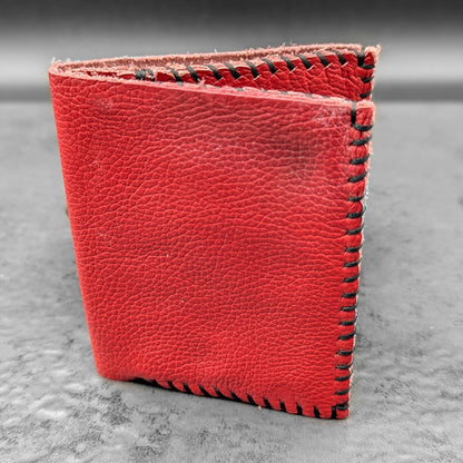 Dark Orange Folding ID Wallet
