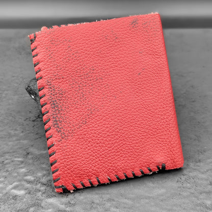 Dark Orange Folding ID Wallet