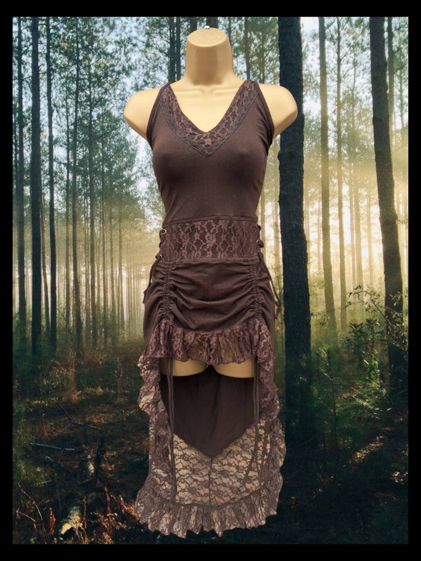 Fae Dress with Corset Waist & Adjustable Length