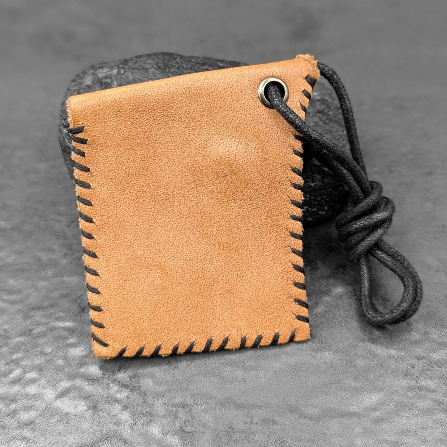 Green Corded Pouch