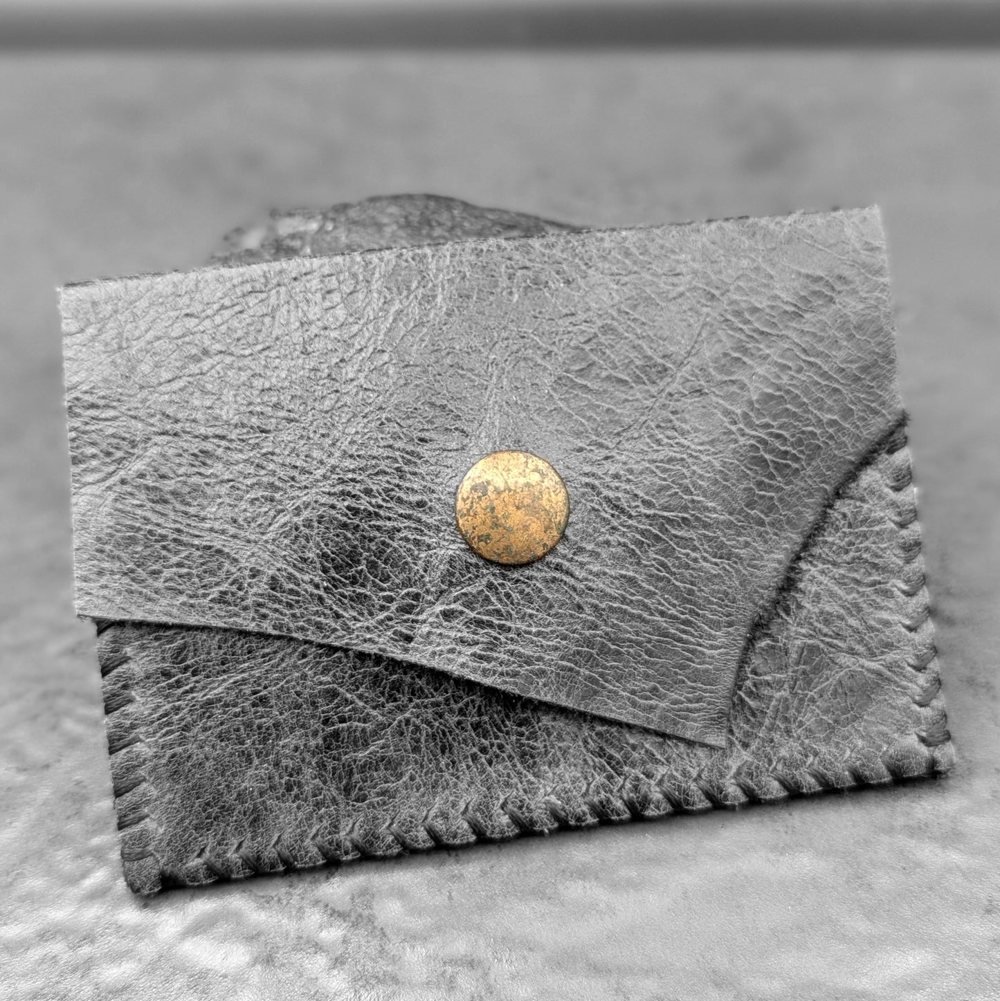 Natural Black Compact Wallet