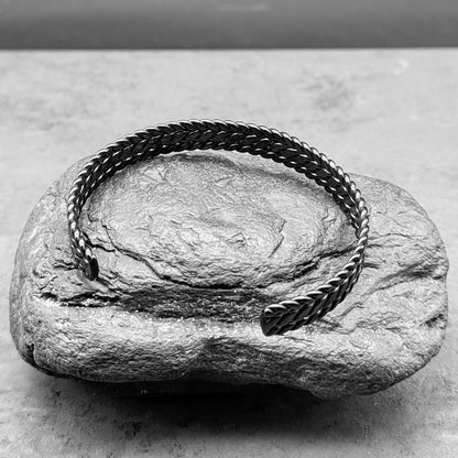 Black Tri Braid Torc