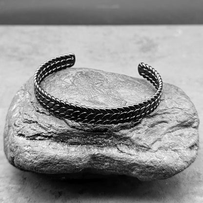 Black Tri Braid Torc