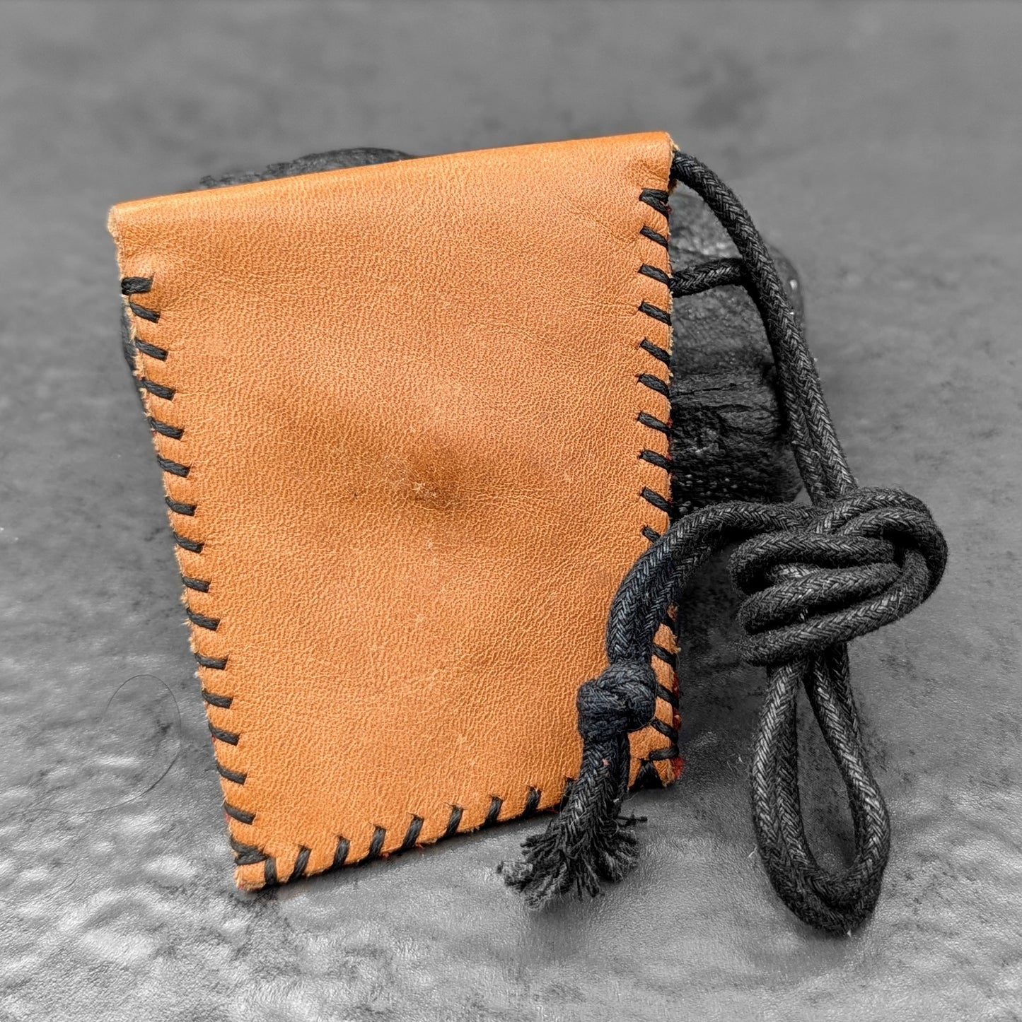 Burgundy Corded Pouch