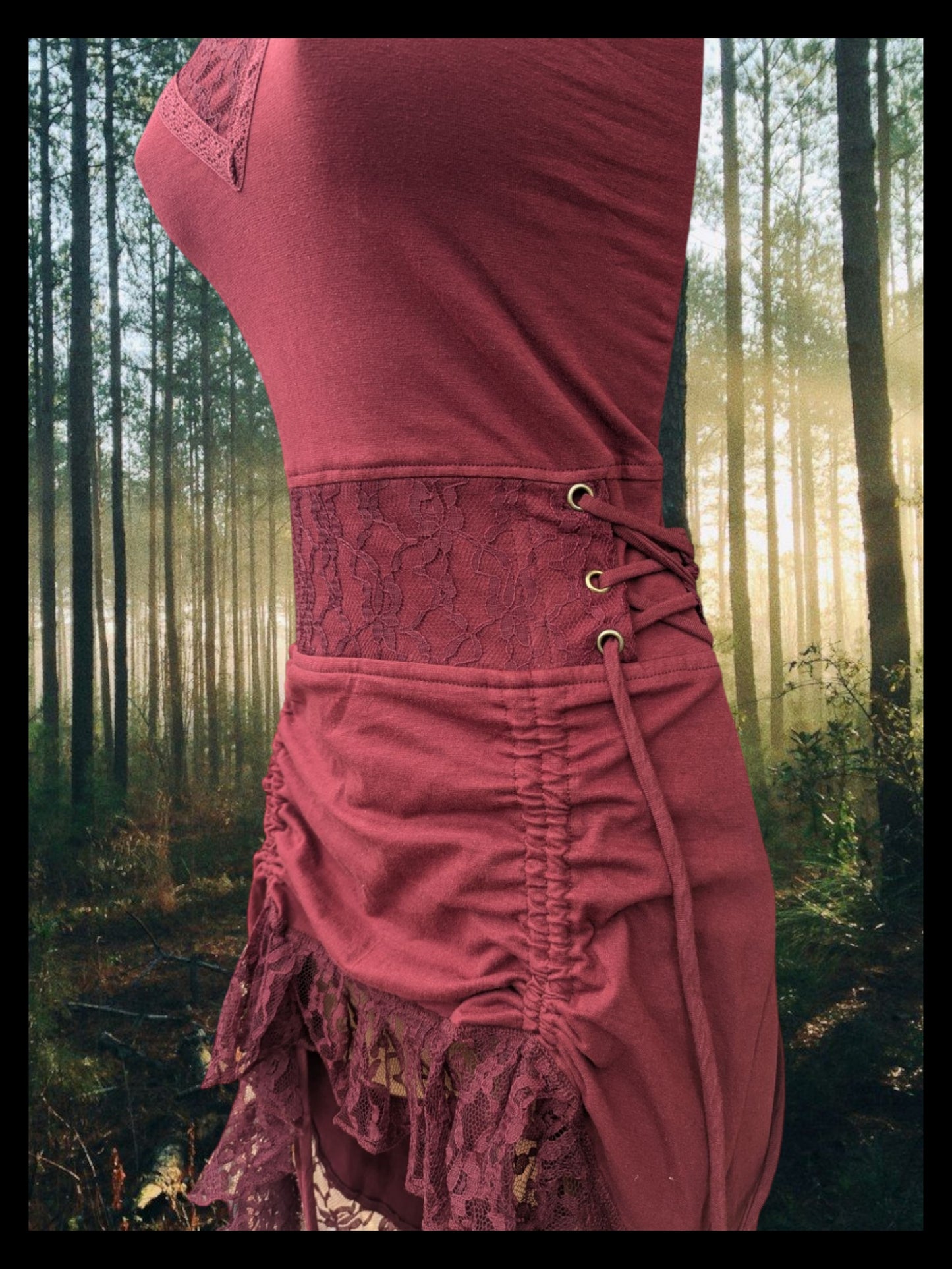 Fae Dress with Corset Waist & Adjustable Length
