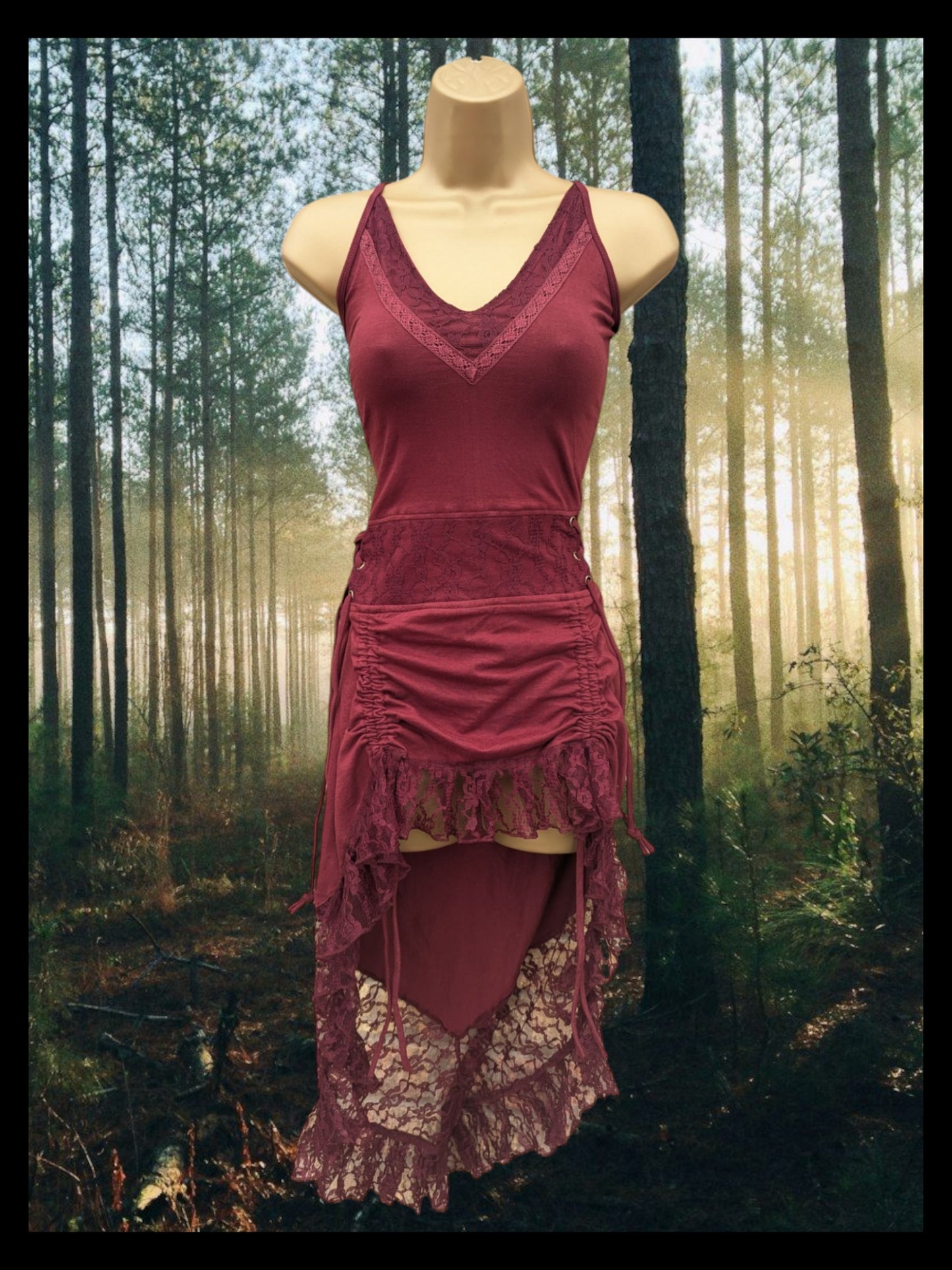 Fae Dress with Corset Waist & Adjustable Length
