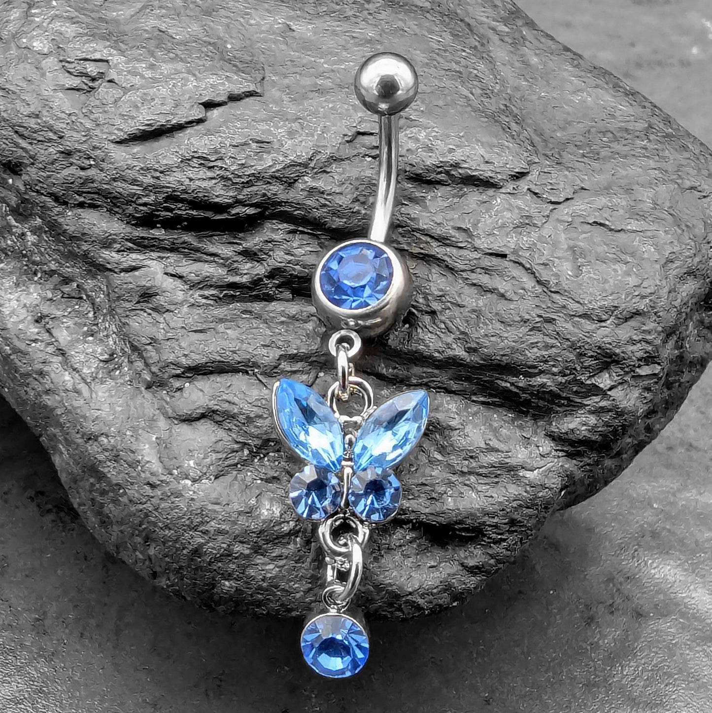 Butterfly Dangle Belly Bar