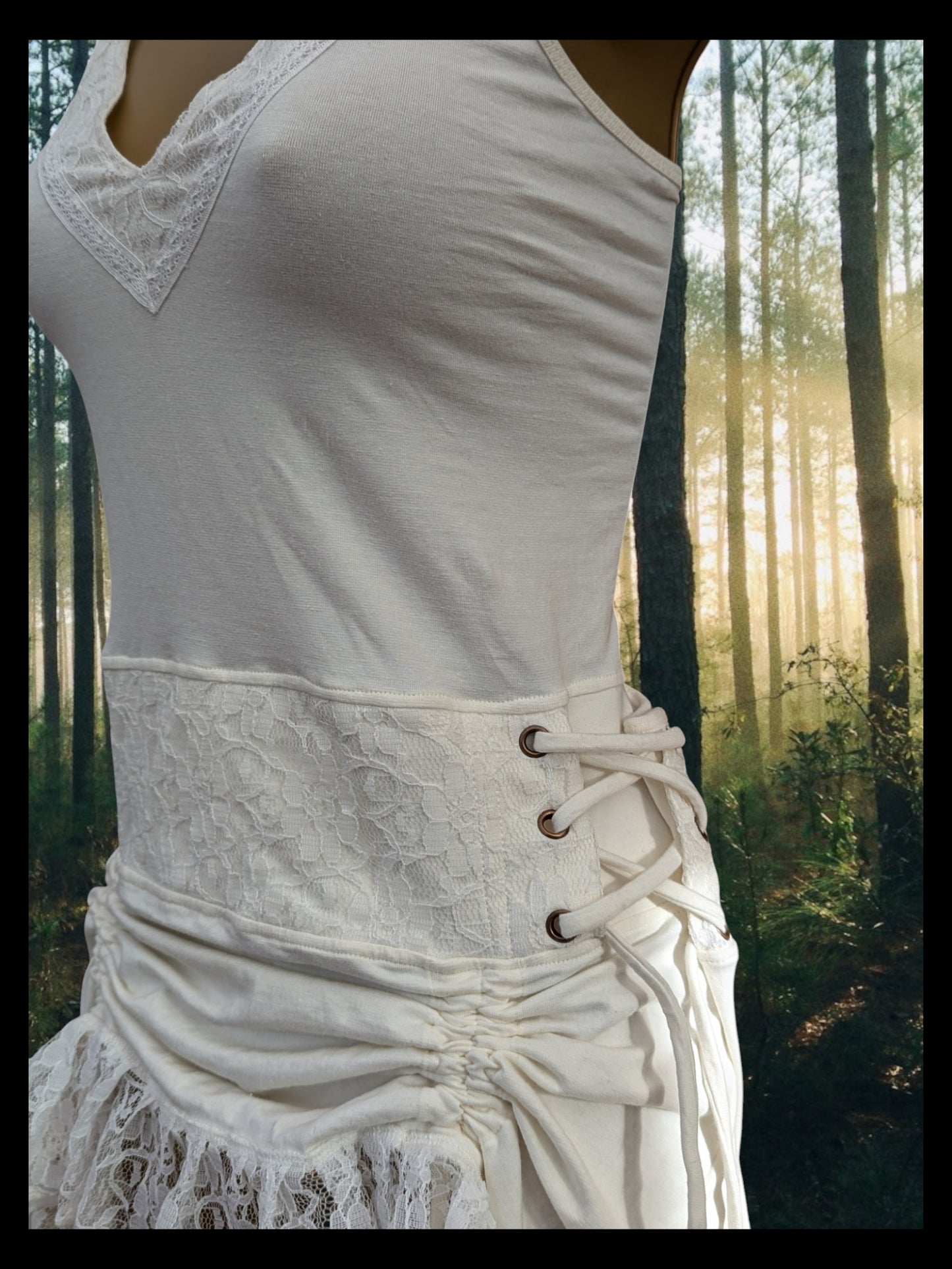 Fae Dress with Corset Waist & Adjustable Length