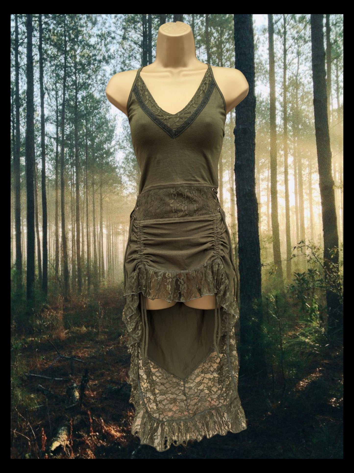 Fae Dress with Corset Waist & Adjustable Length